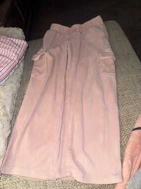 Kids Pink Corduroy Cargo Pants Cat&Jack Size 4/5